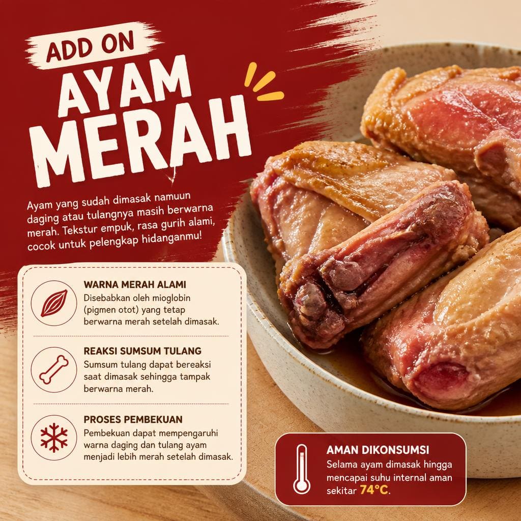 Ayam Merah dari kategori add on Gopek House
